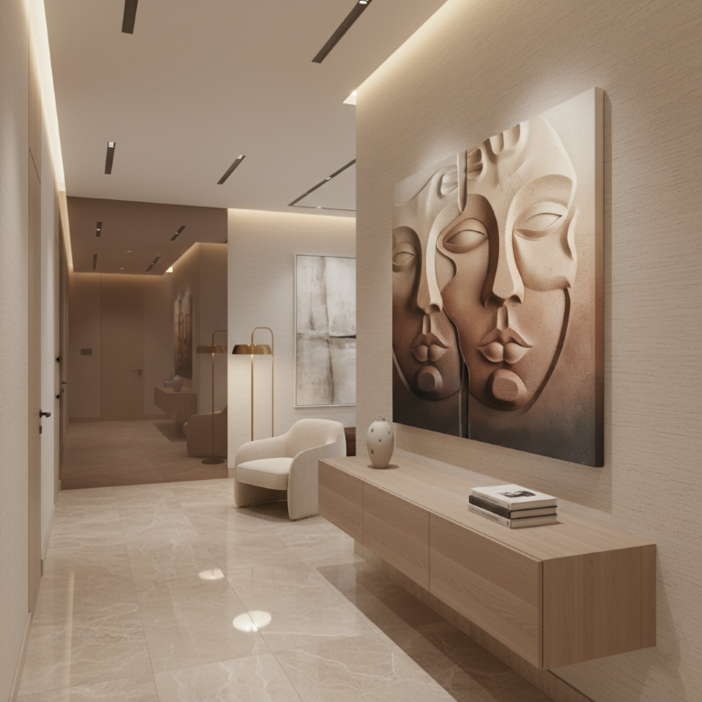 Abstract Dual Face 3D Sculptural Wall Art (3D)