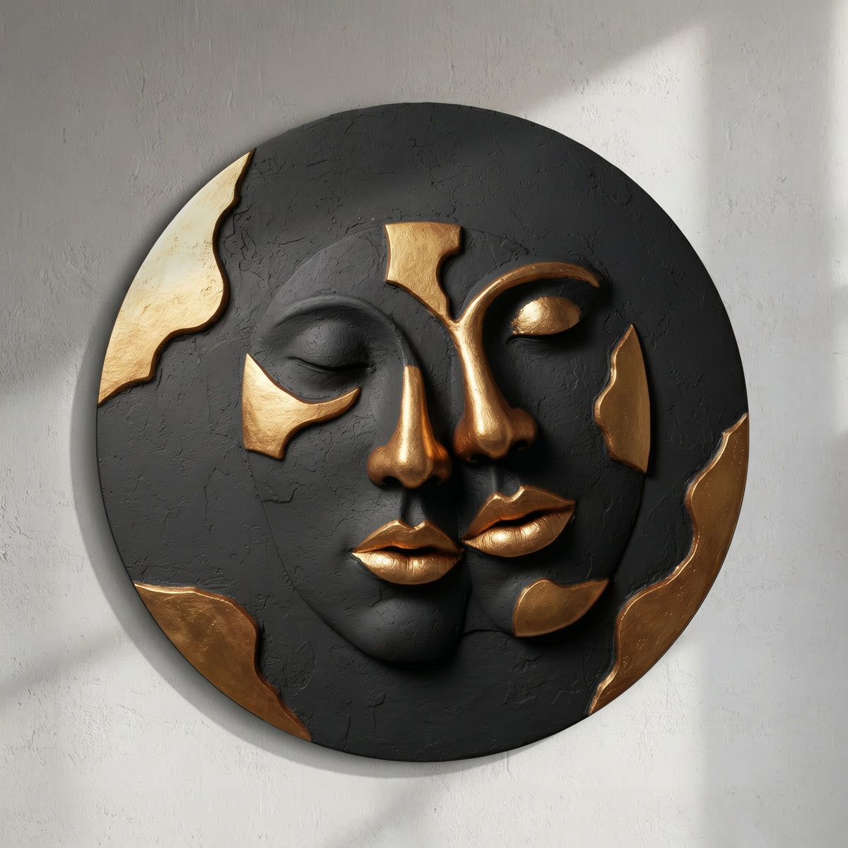 Circular Abstract Face 3D Wall Art