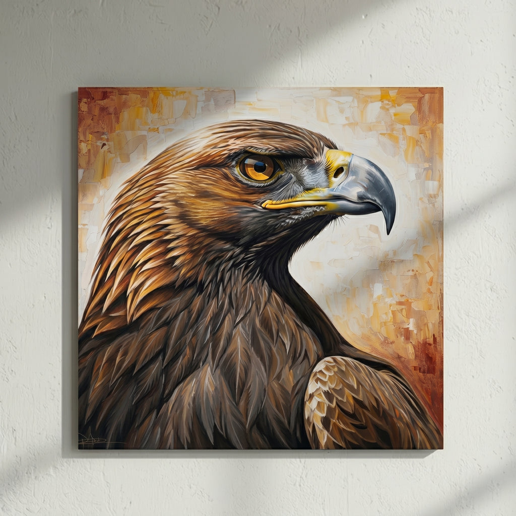 Golden Eagle Portrait Painting