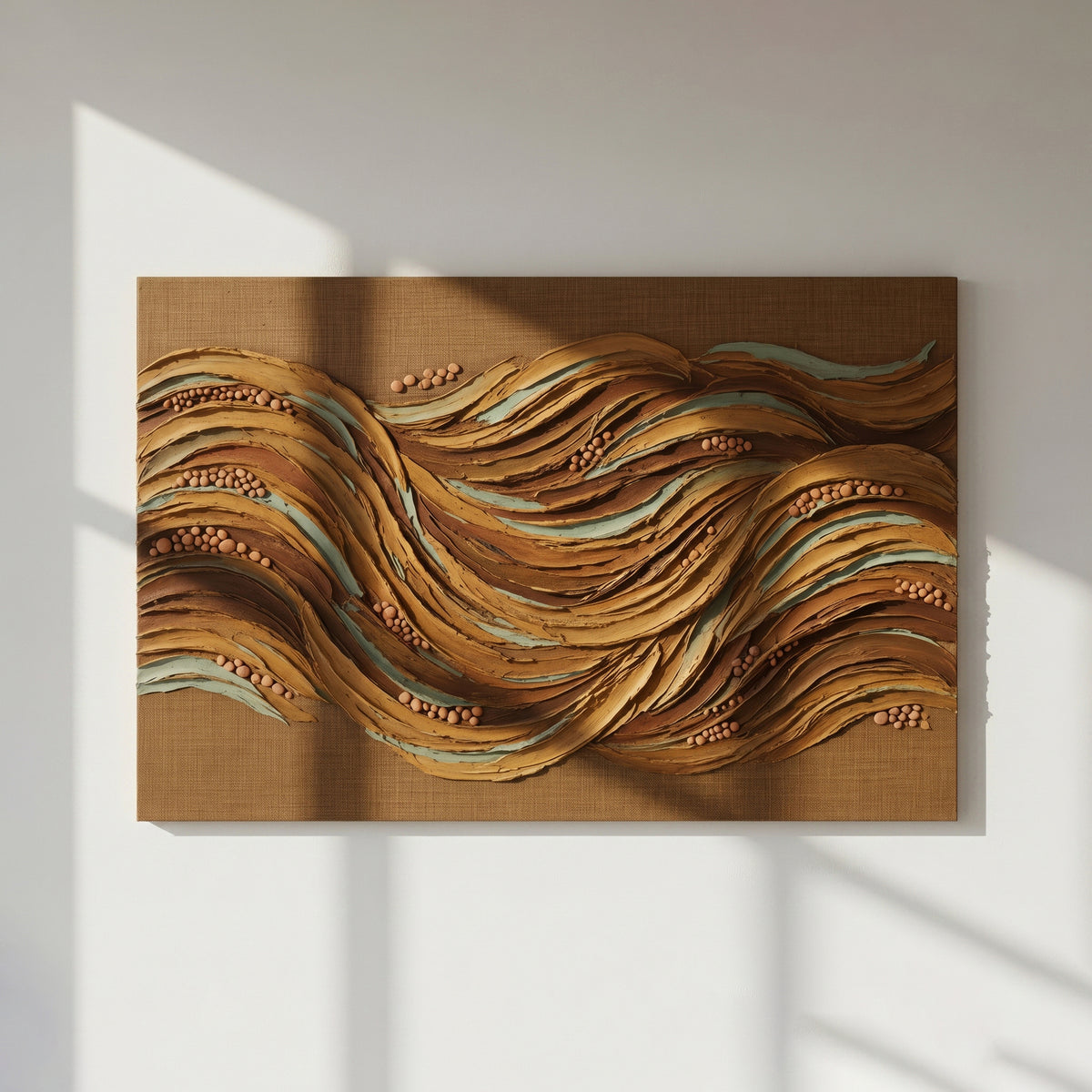 Earth Tone Wave Bold Texture