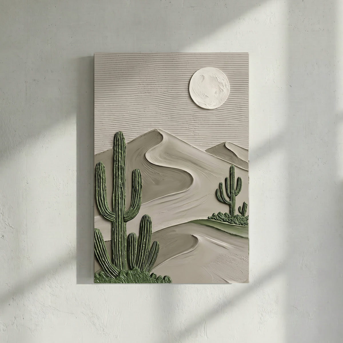 Desert Cactus Moon Bold Texture