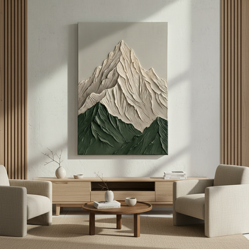 Snow Mountain Peak Bold Texture