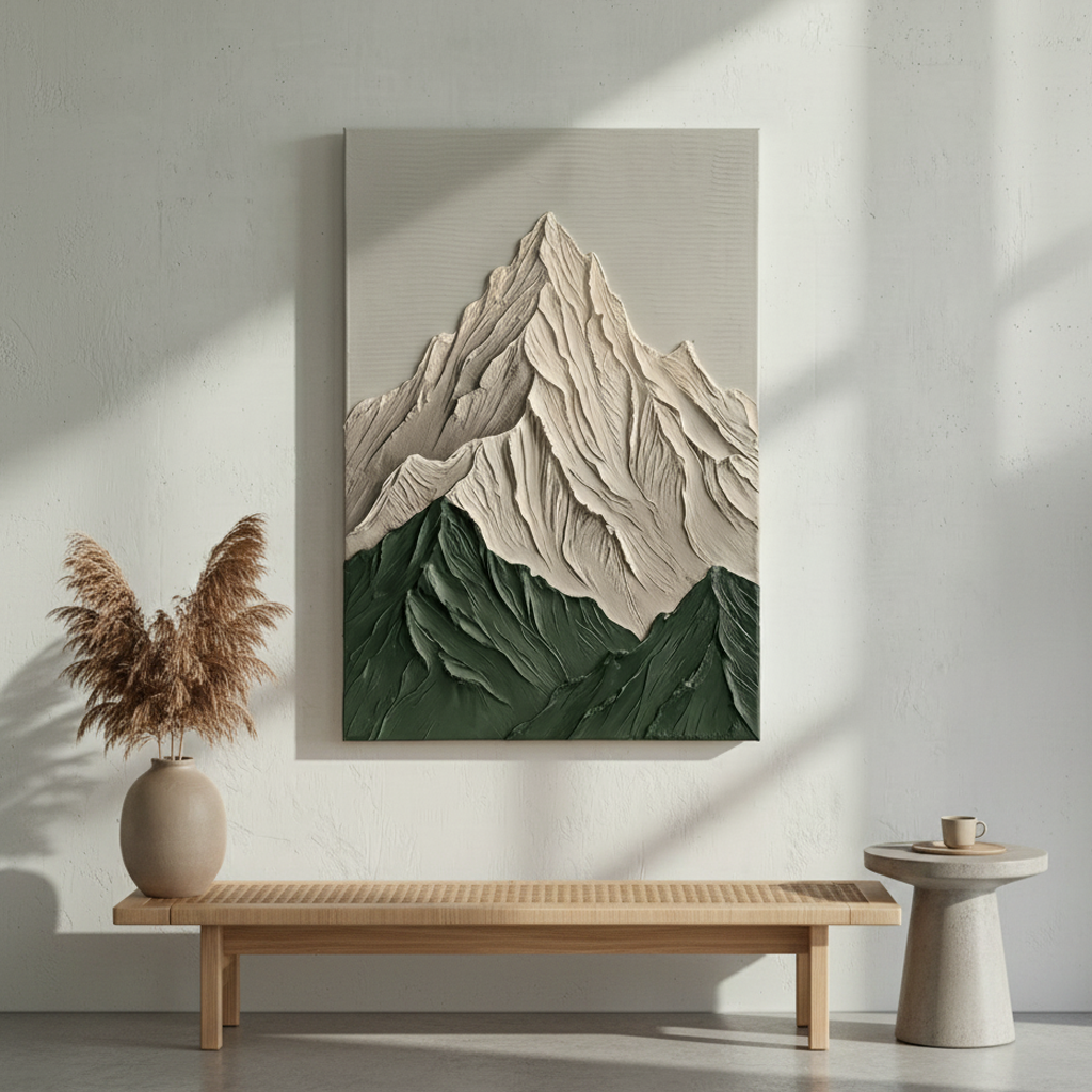 Snow Mountain Peak Bold Texture