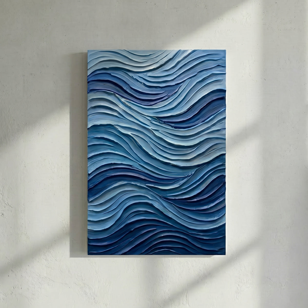 Ocean Blue Wave Bold Texture
