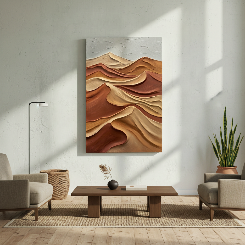 Desert Sand Dune Landscape Bold Texture