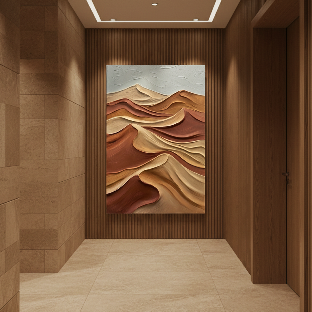 Desert Sand Dune Landscape Bold Texture