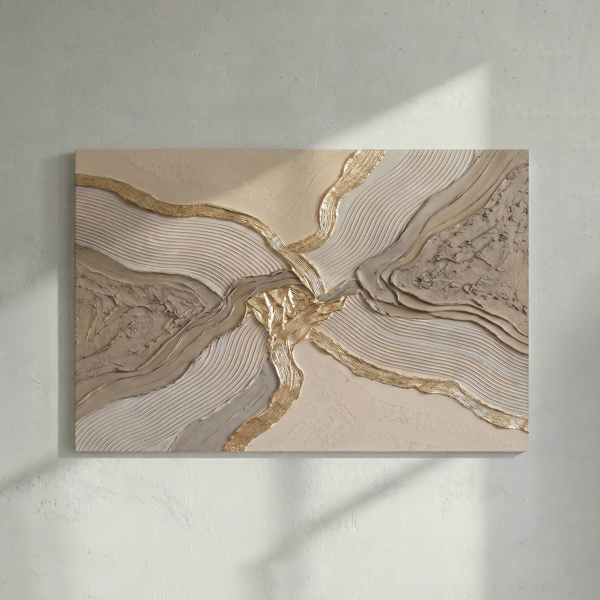 Beige Gold Abstract Bold Texture