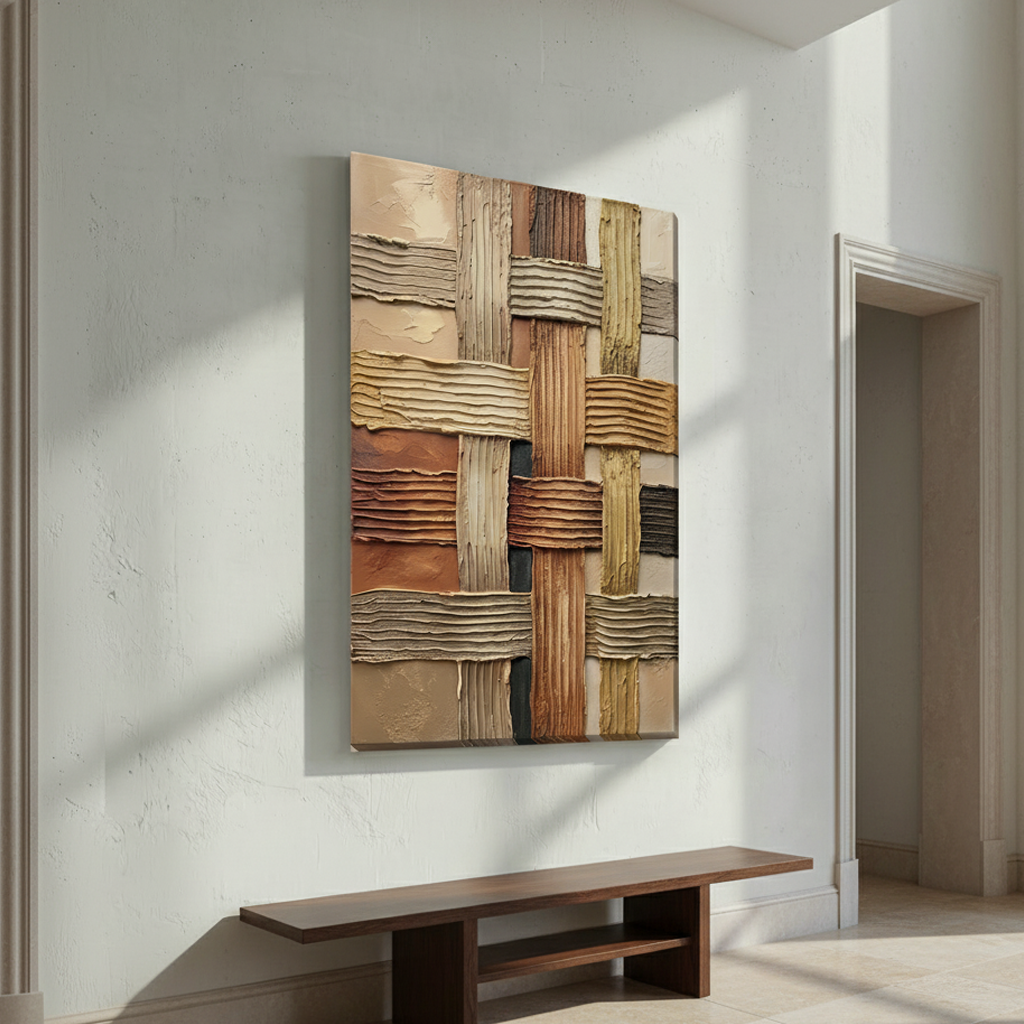 Earth Tone Weave Bold Texture