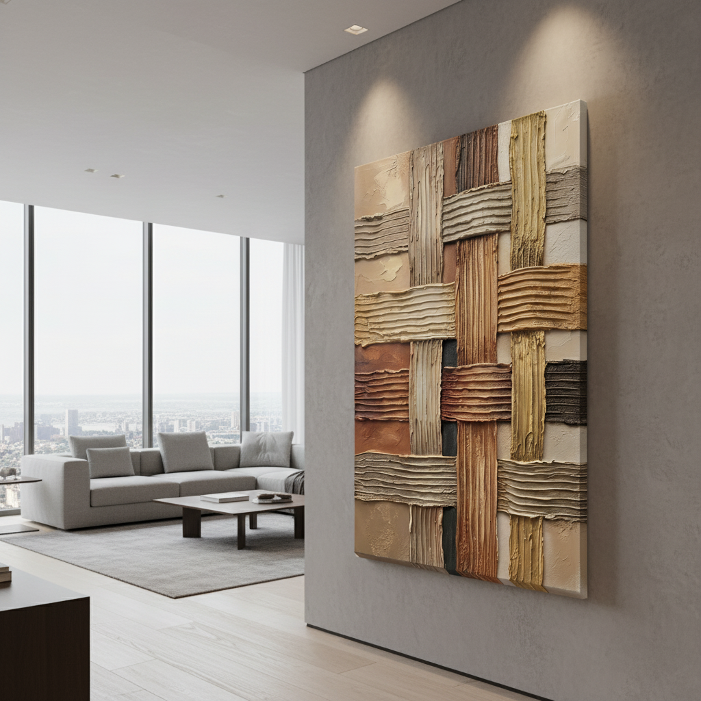 Earth Tone Weave Bold Texture