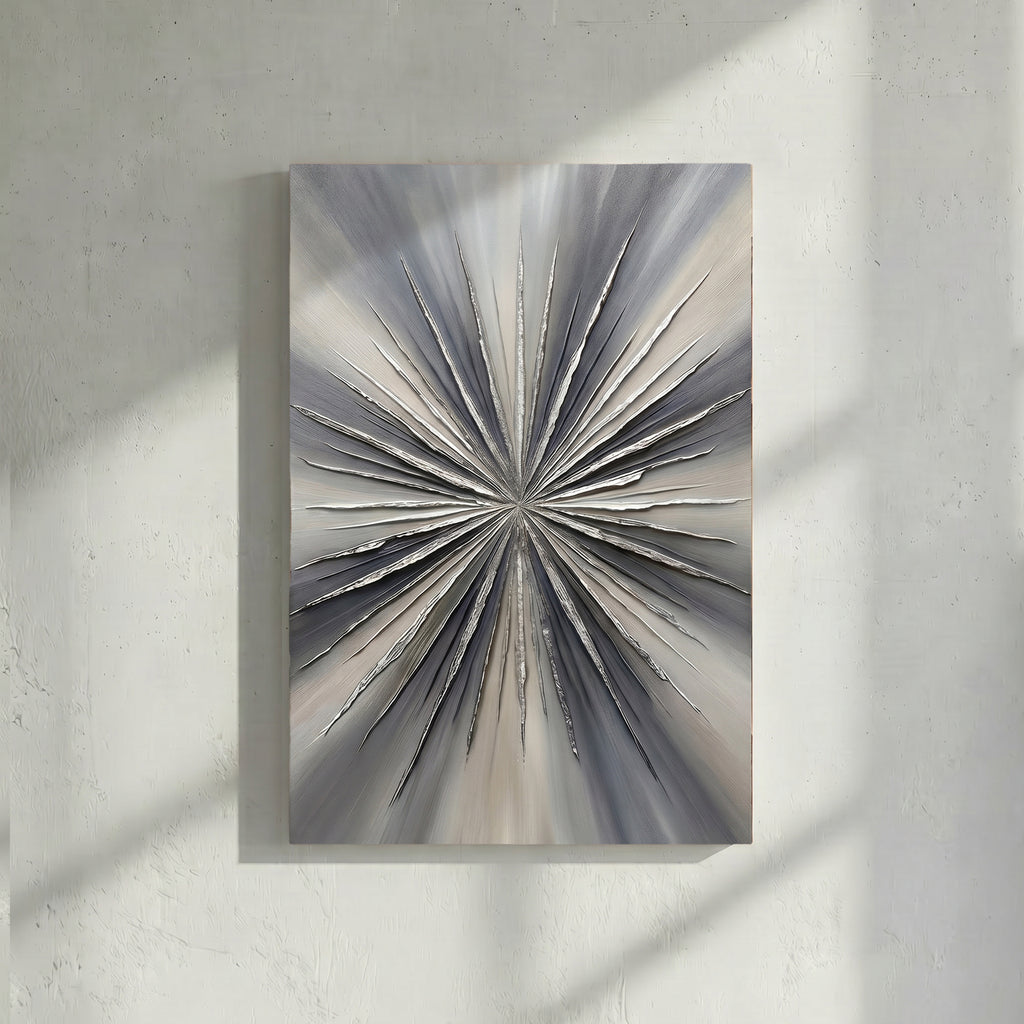 Silver Starburst Bold Texture