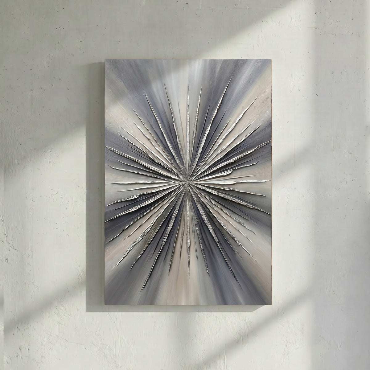 Silver Starburst Bold Texture