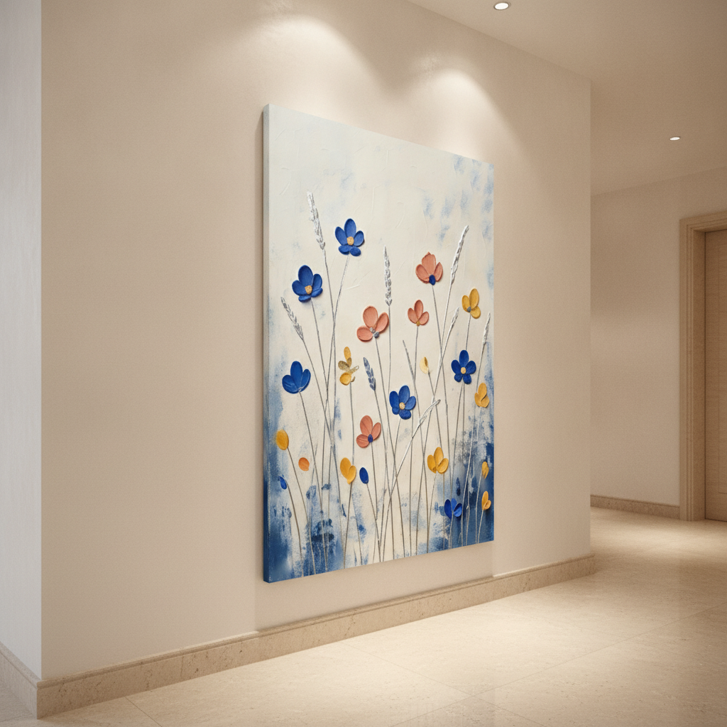 Boho Wildflower Meadow Painting