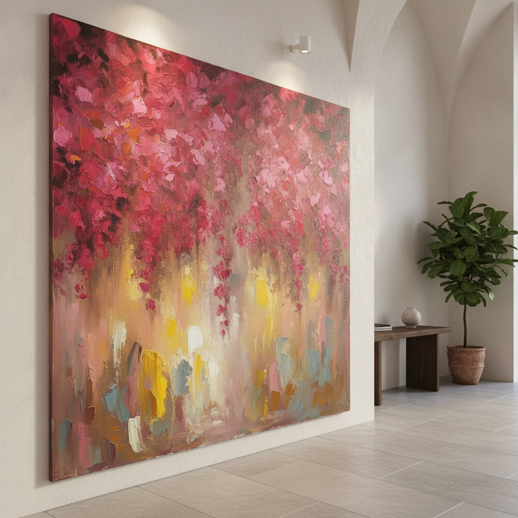 Magenta Bougainvillea Painting