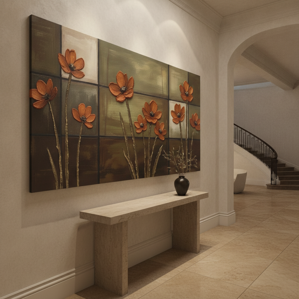 Terracotta Cosmos Painting