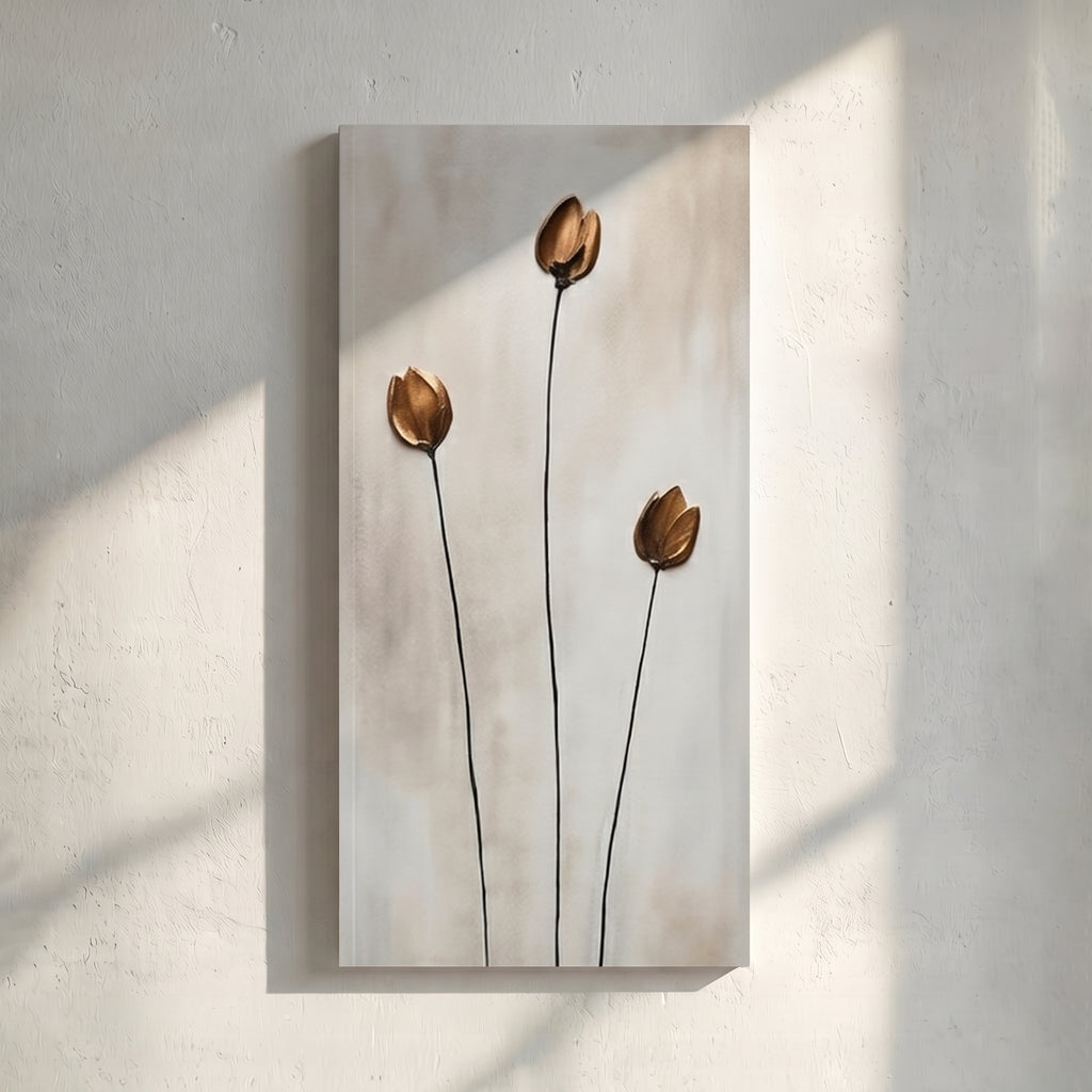 Bronze Tulip Bud Painting