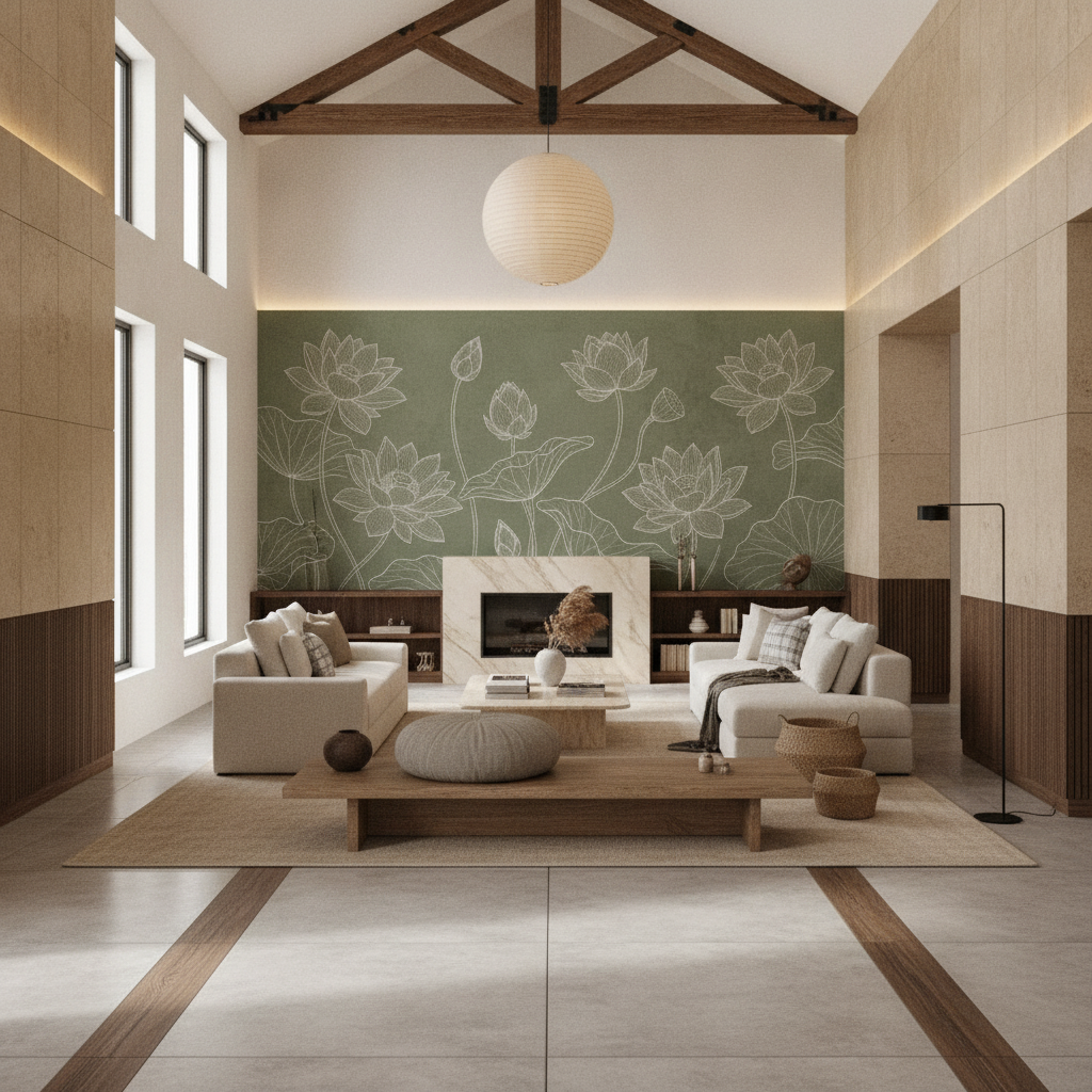 Courtyard Mural Wall Art