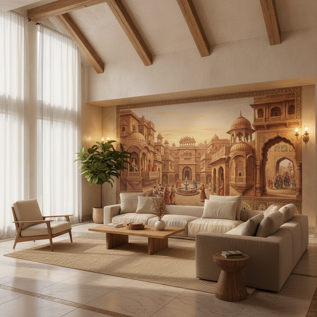 Jungle Tiger Wildlife Mural Wall Art