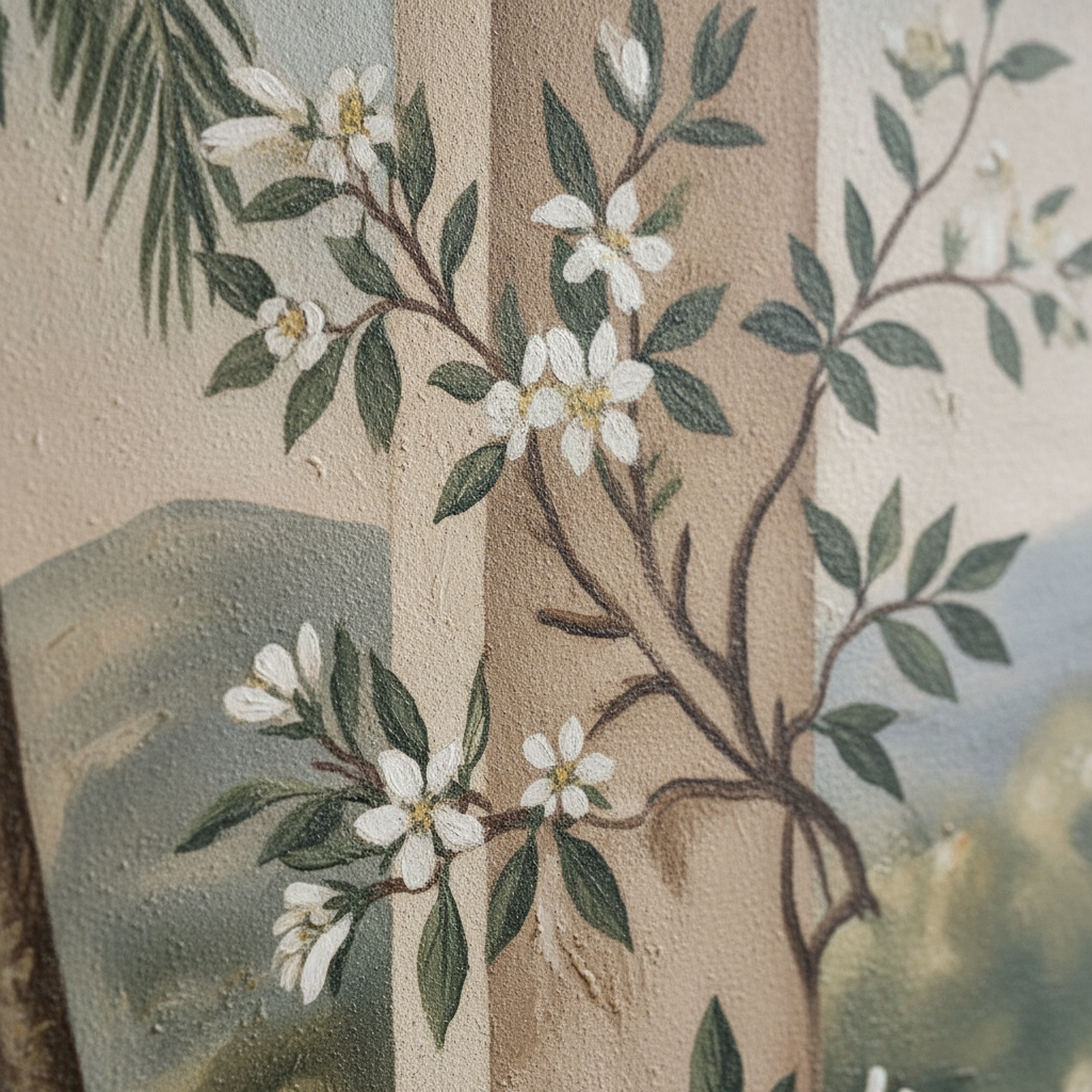 Tuscan Garden Archway Mural Wall Art
