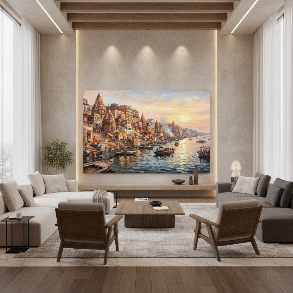 Varanasi Ghat Art