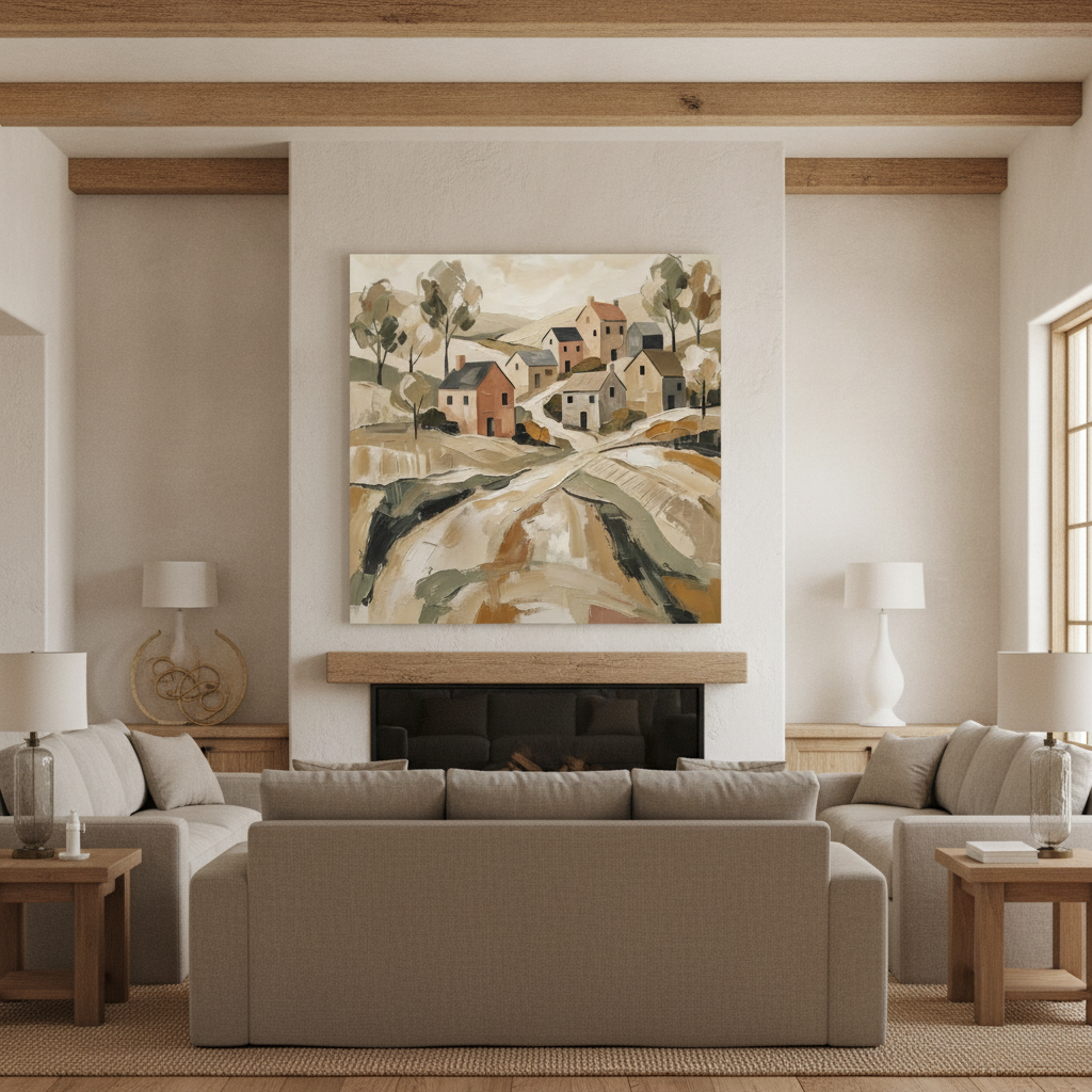 Abstract Village Art