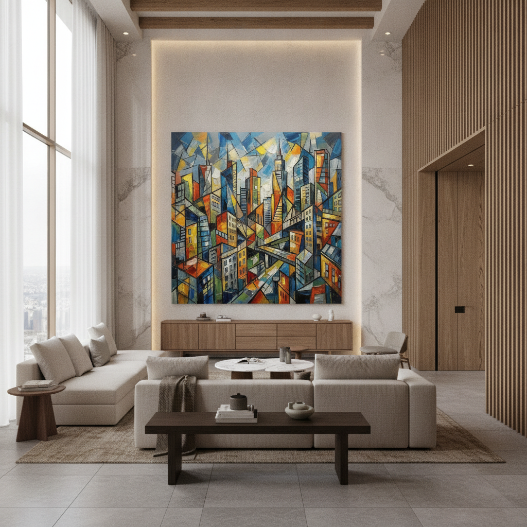 Cubist City Art