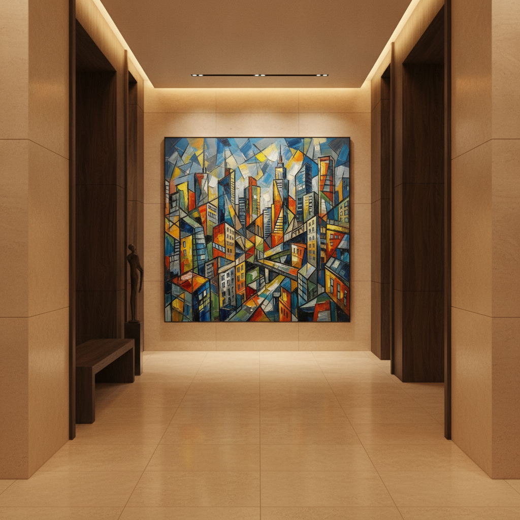 Cubist City Art