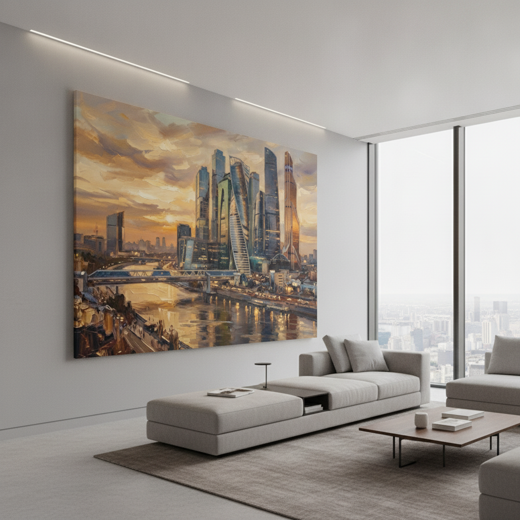 Moscow Skyline Art
