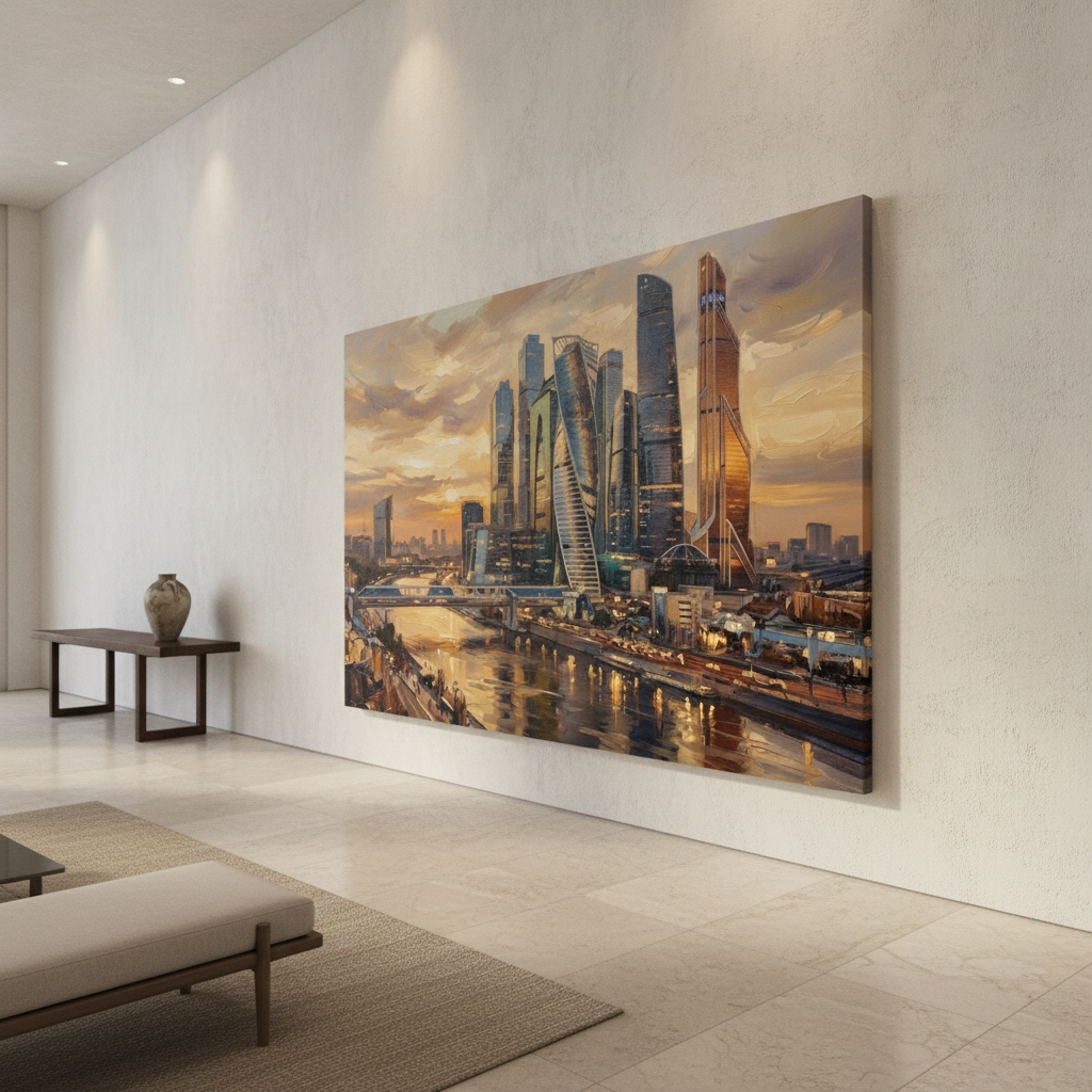 Moscow Skyline Art