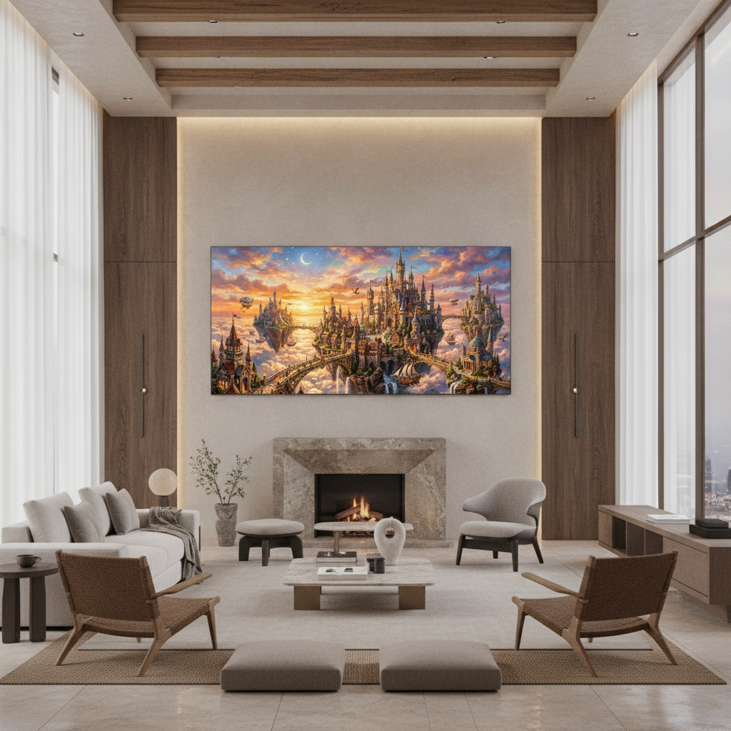 Fantasy Castle Art Painting