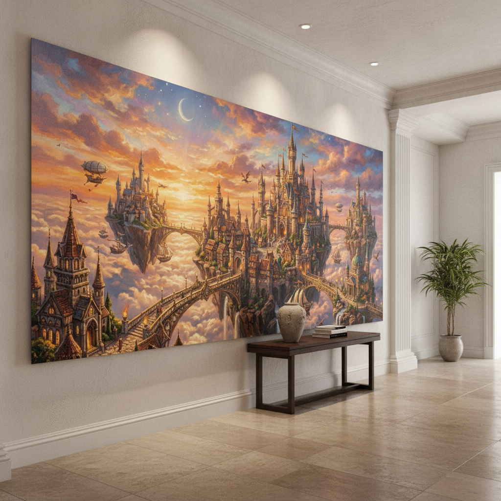 Fantasy Castle Art Painting