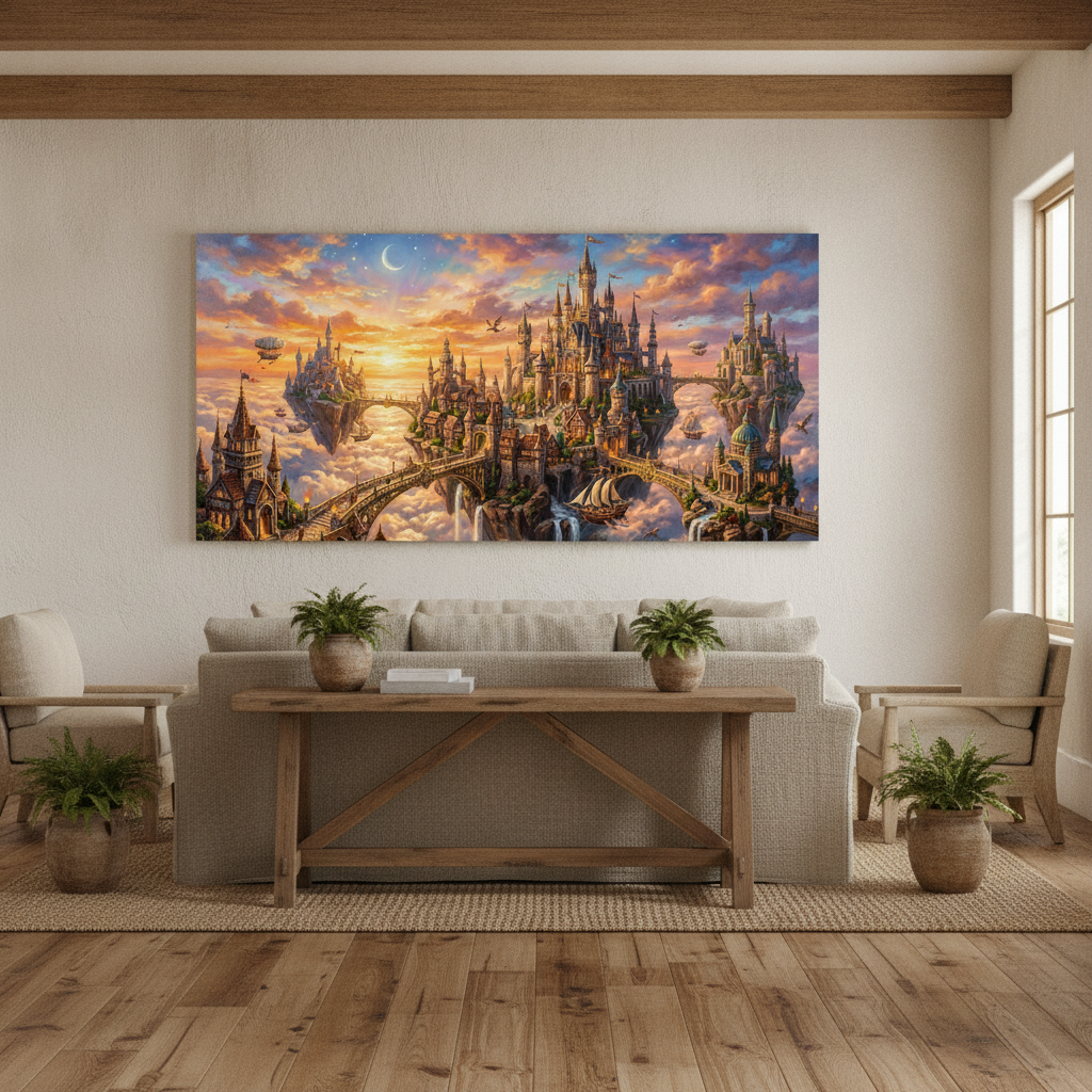 Fantasy Castle Art Painting