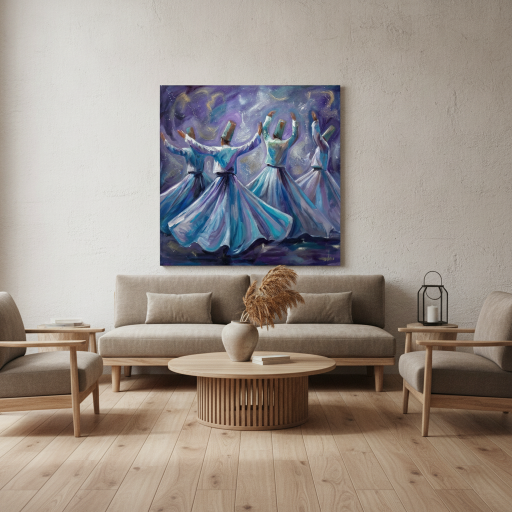 Sufi Whirling Dervish Painting