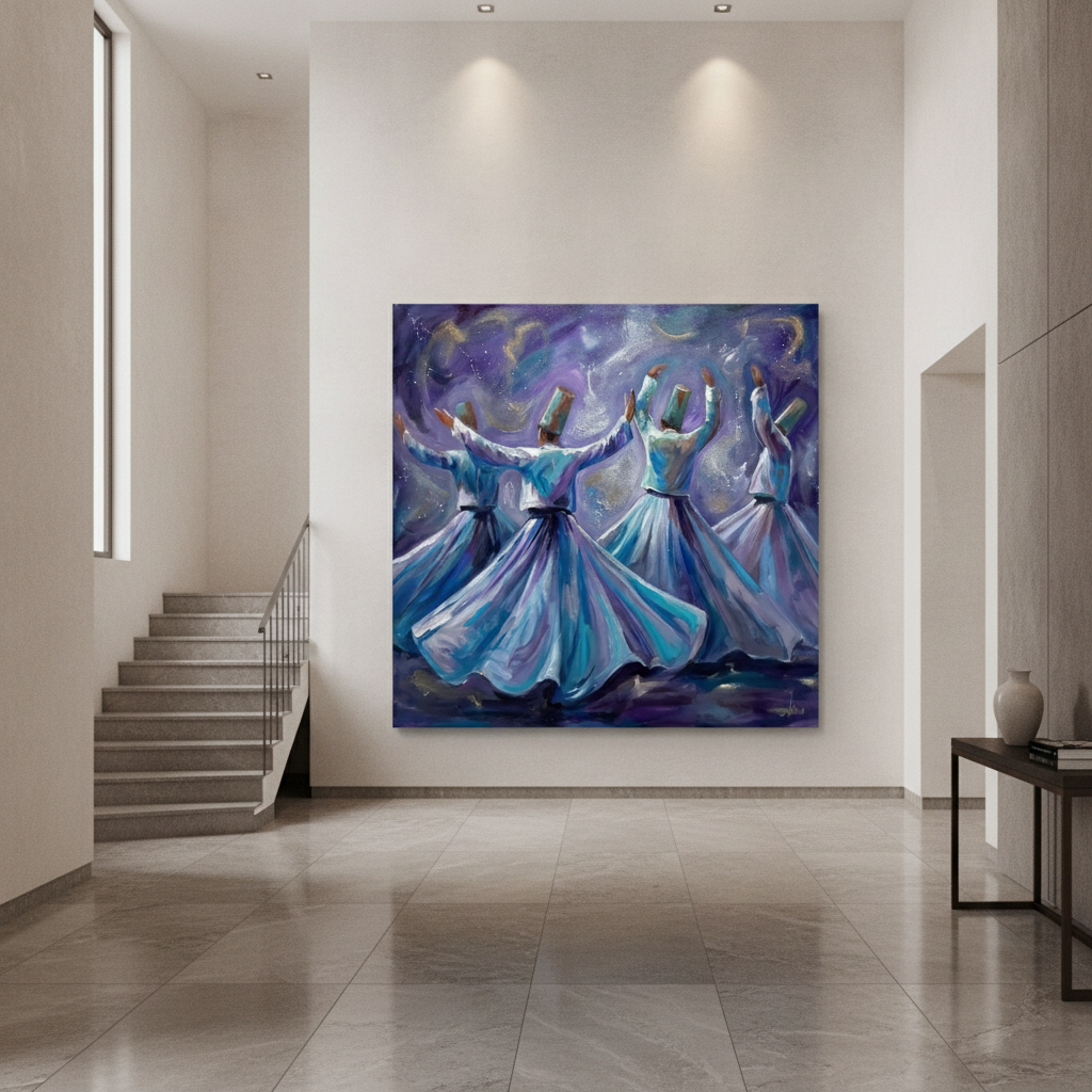 Sufi Whirling Dervish Painting