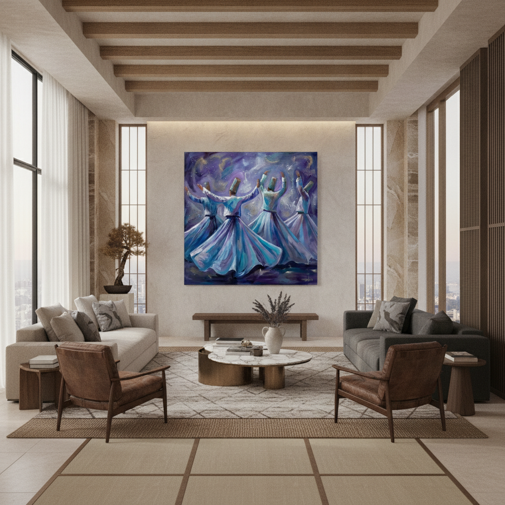 Sufi Whirling Dervish Painting