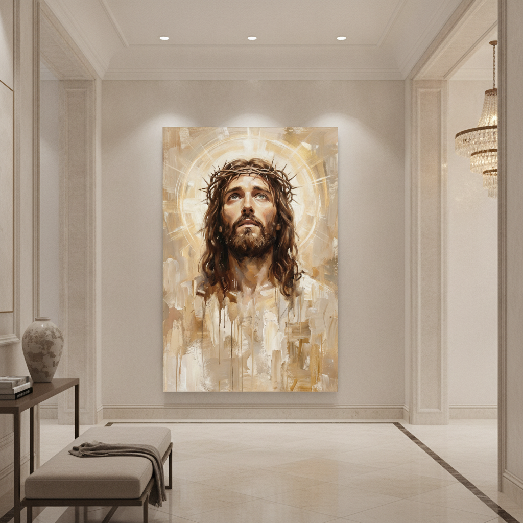 Jesus Crown of Thorns Painting