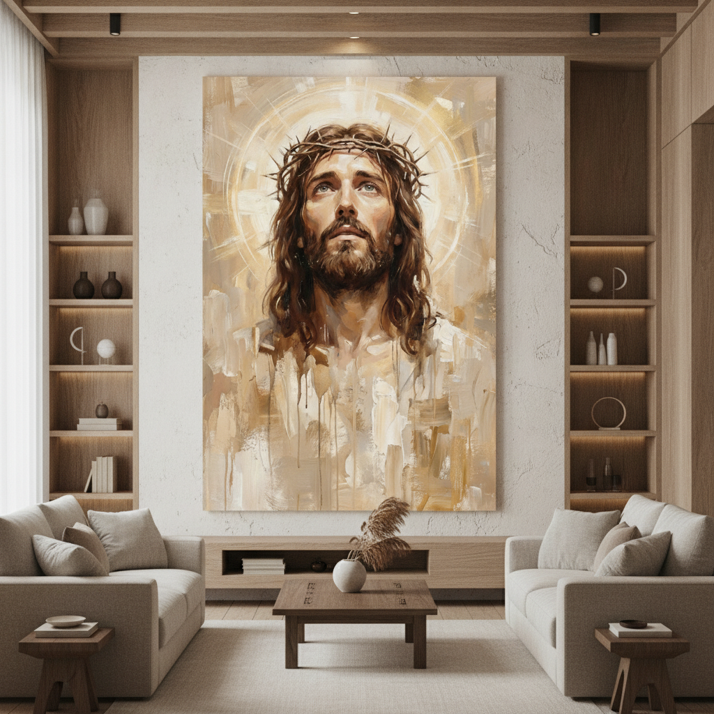 Jesus Crown of Thorns Painting