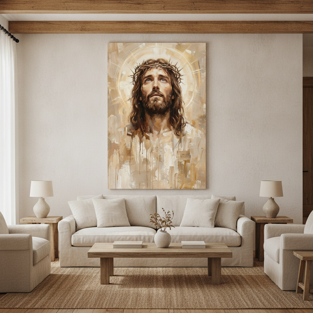 Jesus Crown of Thorns Painting