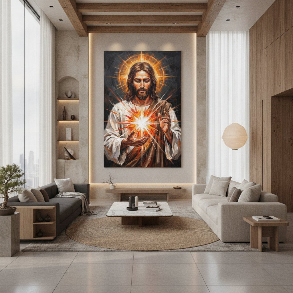 Jesus Radiant Light Painting