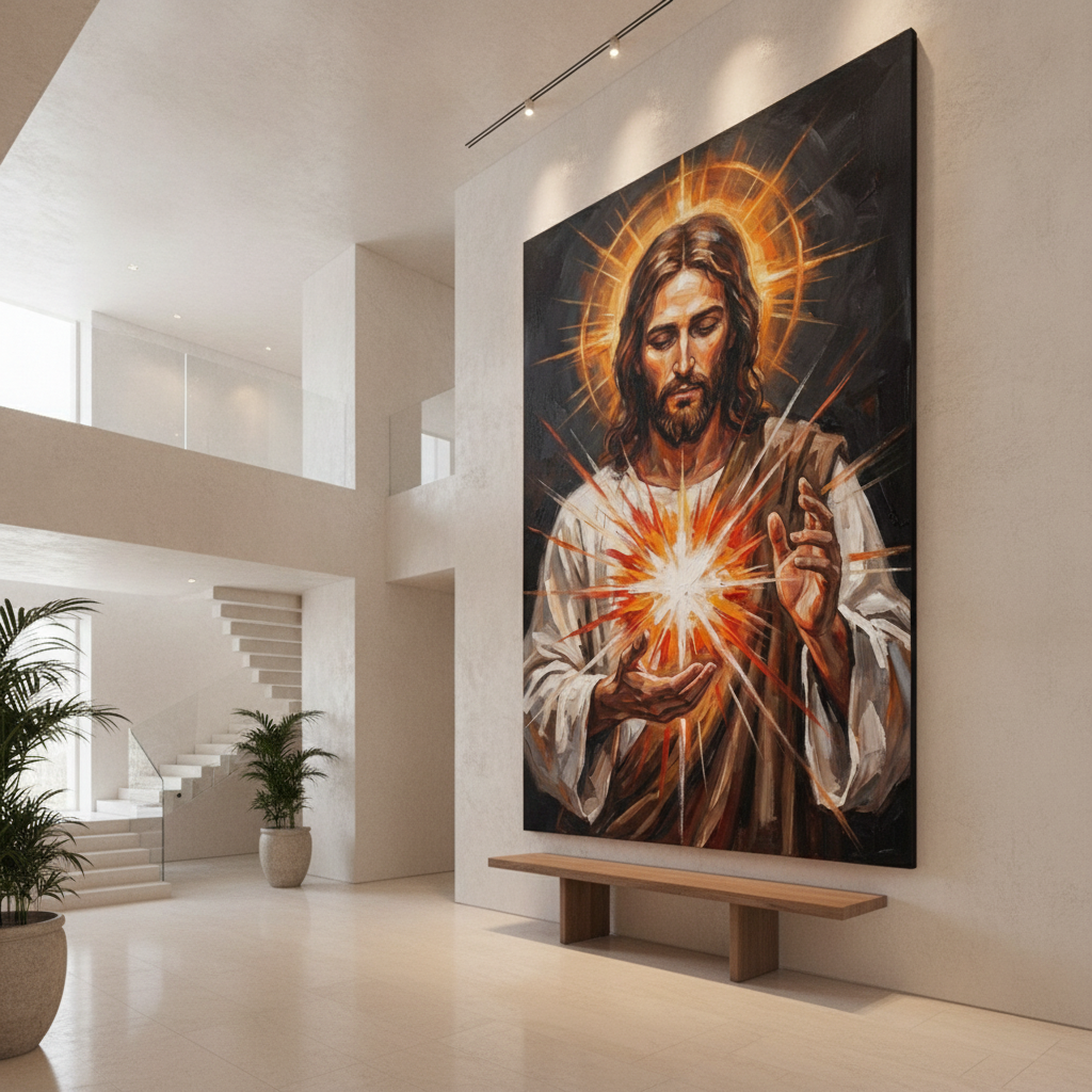 Jesus Radiant Light Painting