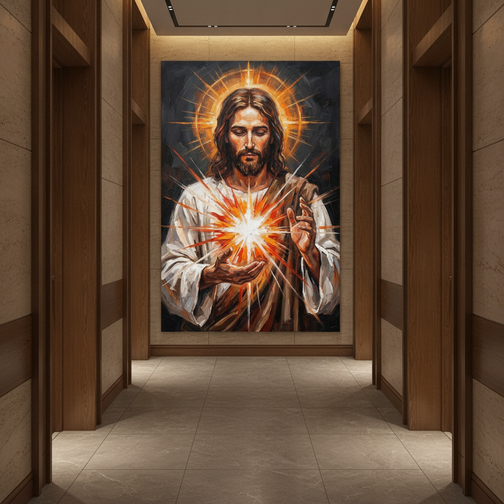 Jesus Radiant Light Painting