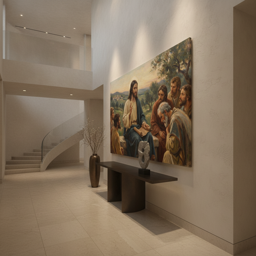 Jesus Teaching Disciples Painting