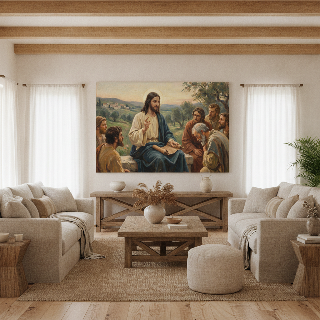 Jesus Teaching Disciples Painting