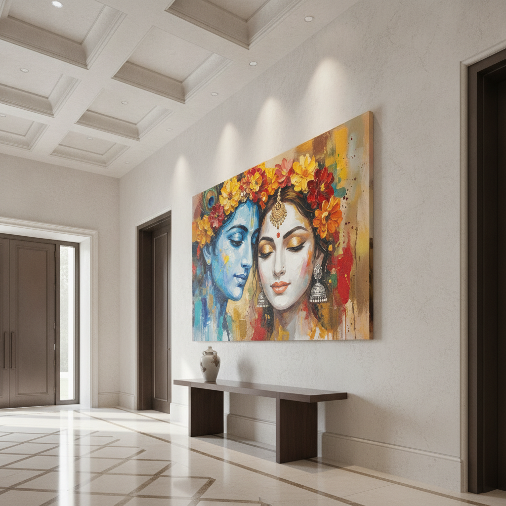 Radha Krishna Love Painting