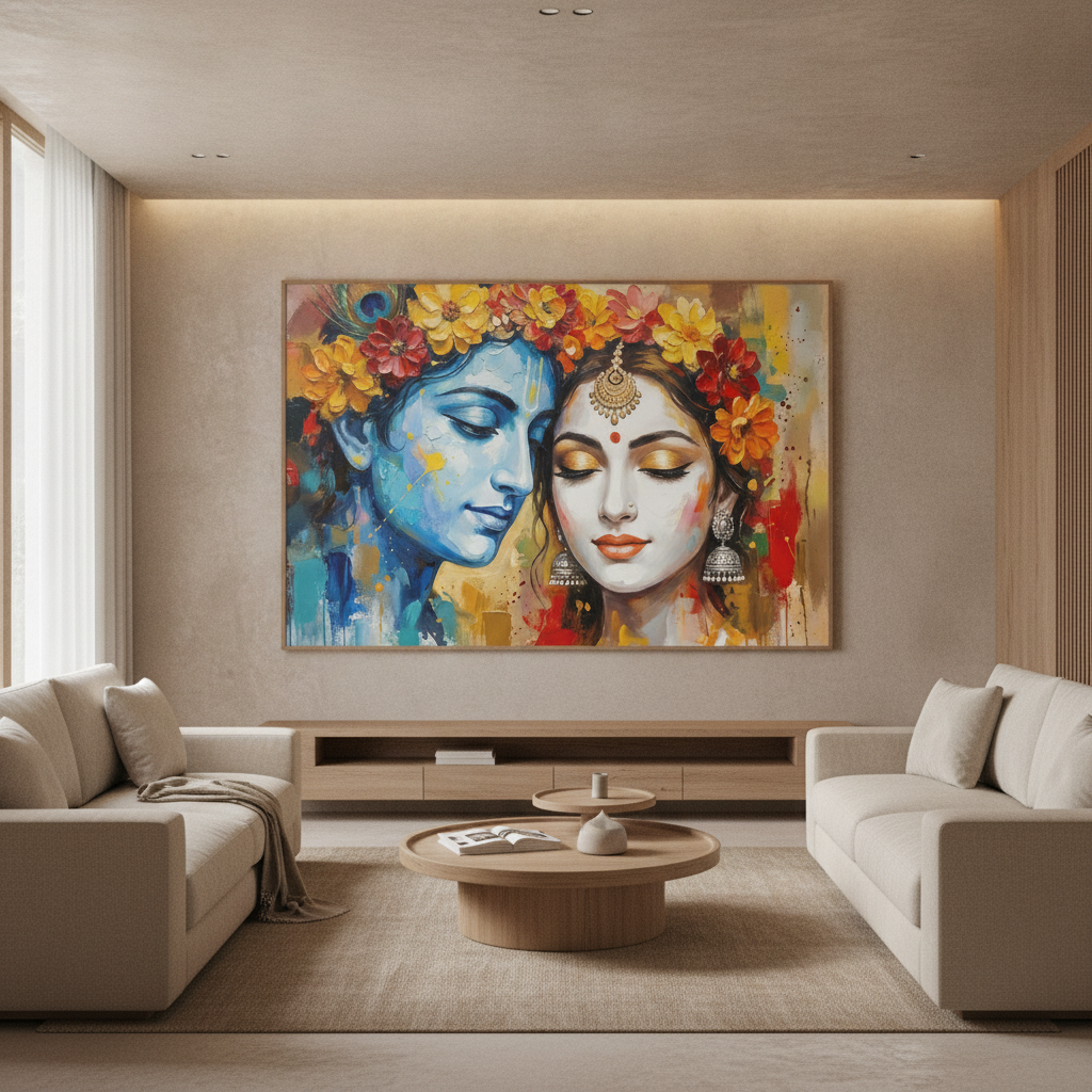 Radha Krishna Love Painting