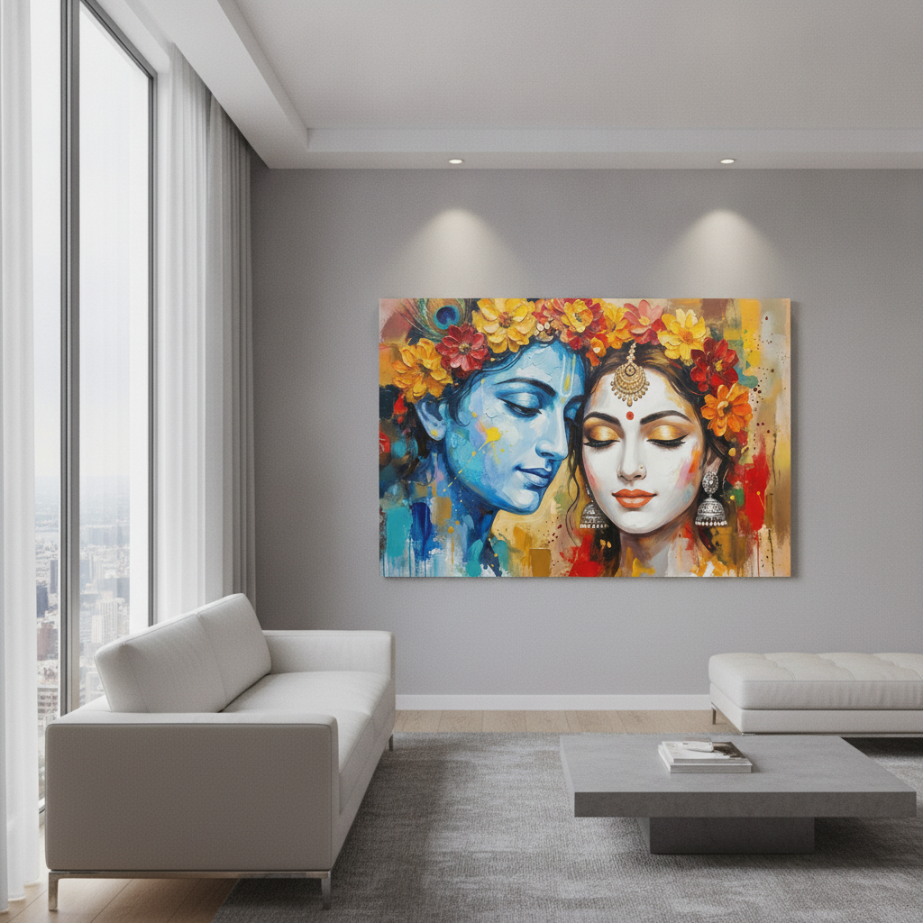 Radha Krishna Love Painting
