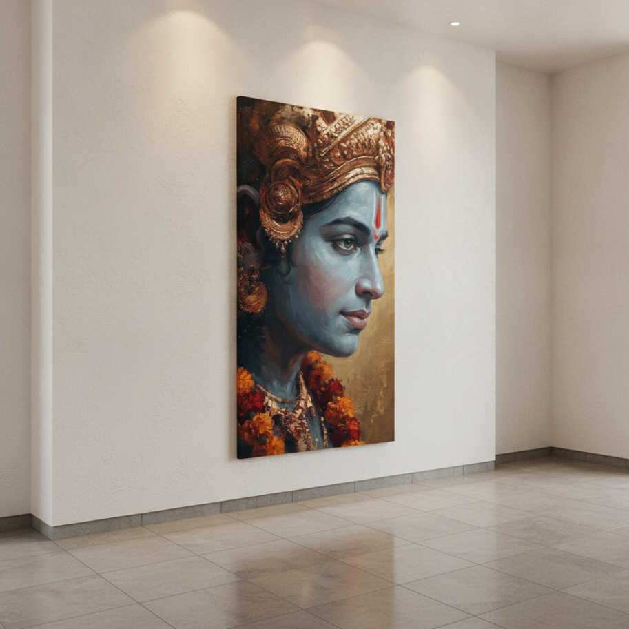 Lord Rama Profile Painting
