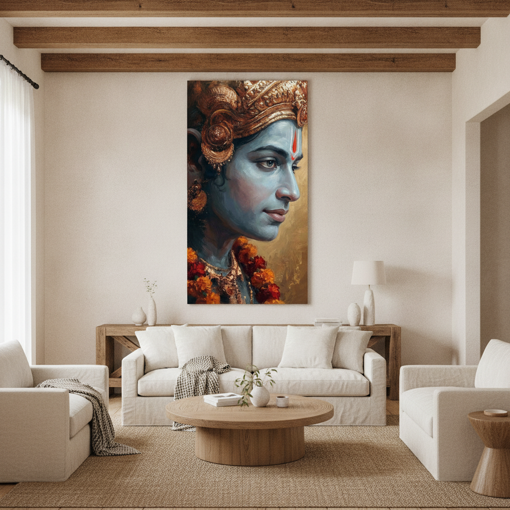 Lord Rama Profile Painting