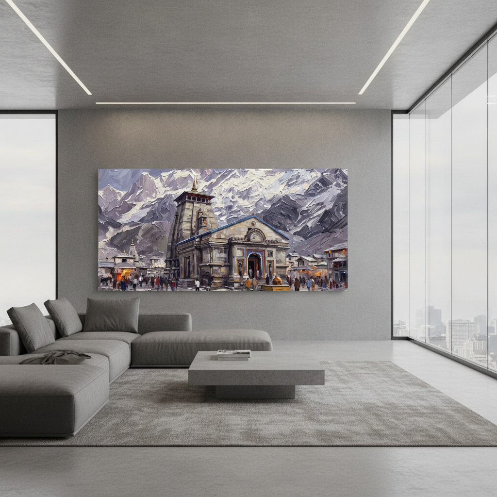 Kedarnath Temple Painting
