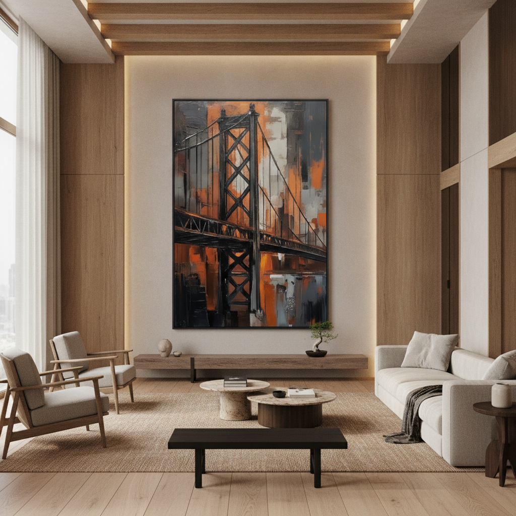 Bridge Abstract Painting