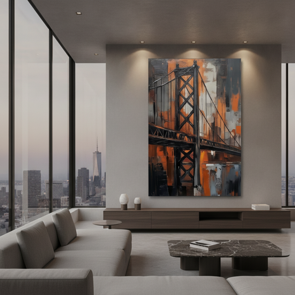 Bridge Abstract Painting
